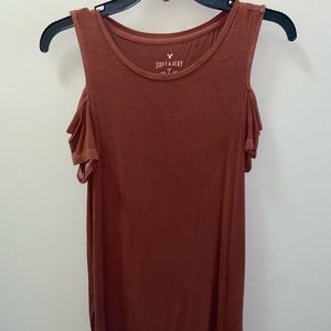 American eagle cut out sleeve tee